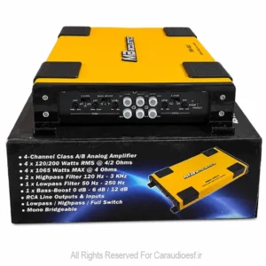 آمپلی فایر چهار کانال ام بی آکوستیک مدل MBA-4805